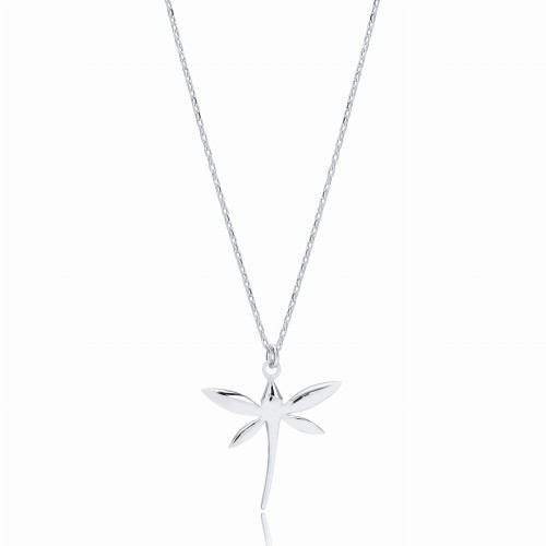 Srebrny damski naszyjnik ważka dragonfly nowoczesny minimalistyczny senka srebro 925