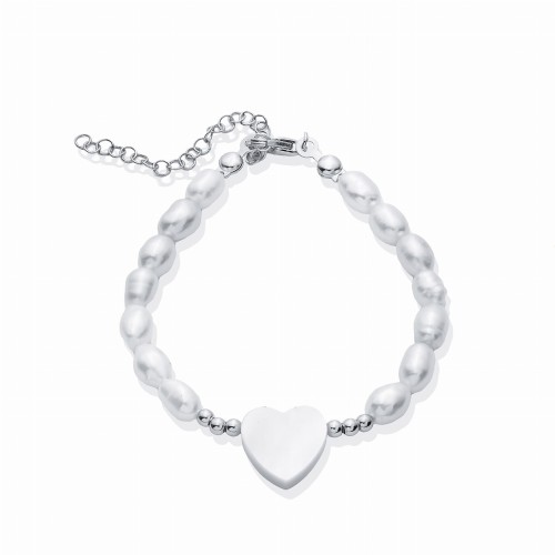 Bransoletka Pearl Heart Serce Senka Srebro